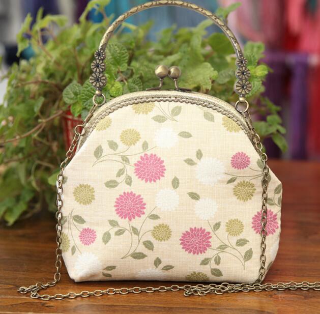 Bolsa de bordado de cinta hecha a mano 3D DIY