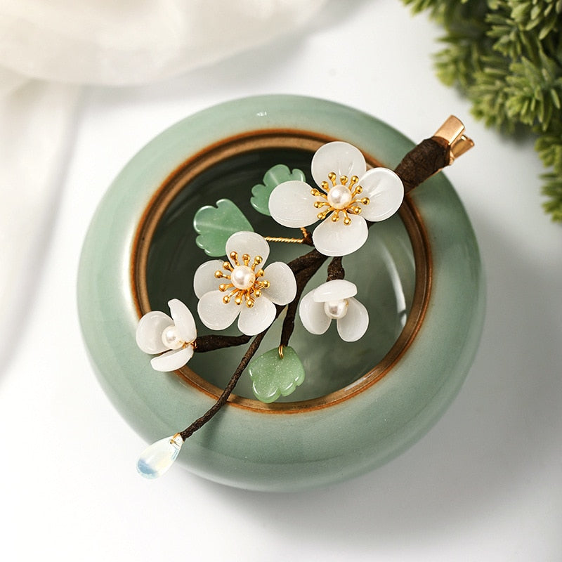 Flower Leaf Hanfu Dress Hairpins
