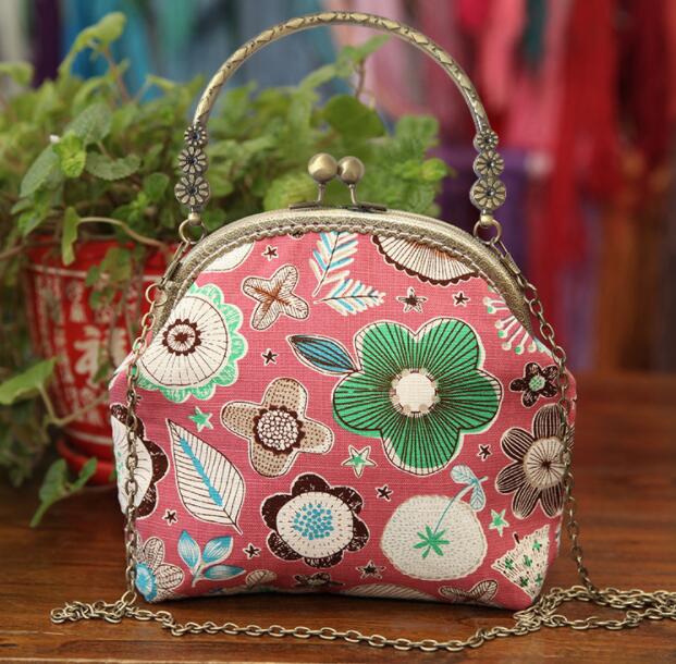 Bolsa de bordado de cinta hecha a mano 3D DIY