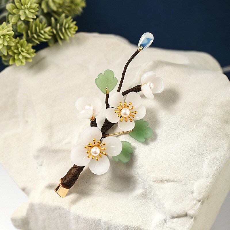 Flower Leaf Hanfu Dress Hairpins