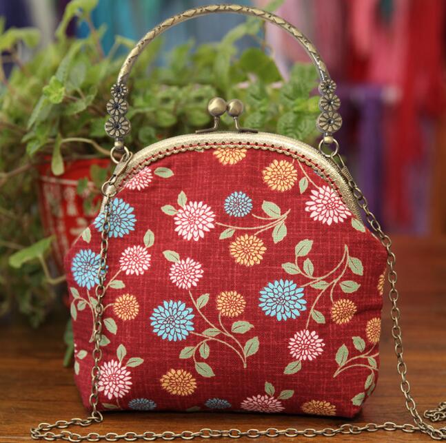 Bolsa de bordado de cinta hecha a mano 3D DIY