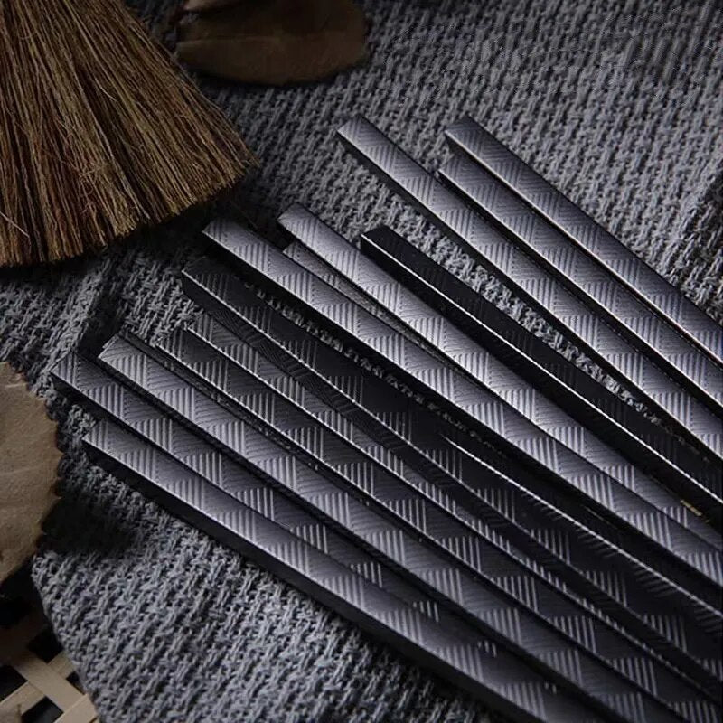 Palillos chinos antideslizantes reutilizables para sushi