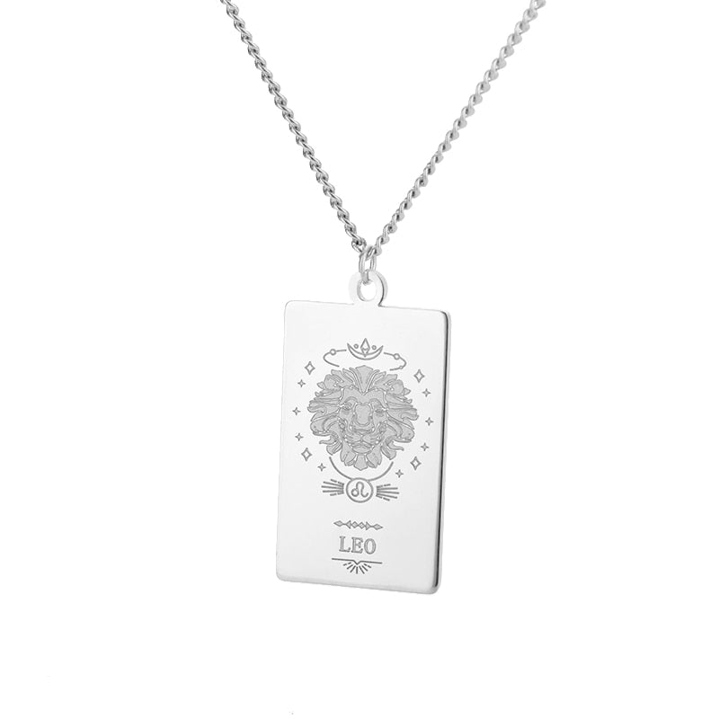 Collar de signo vintage del zodiaco Cadena de constelación