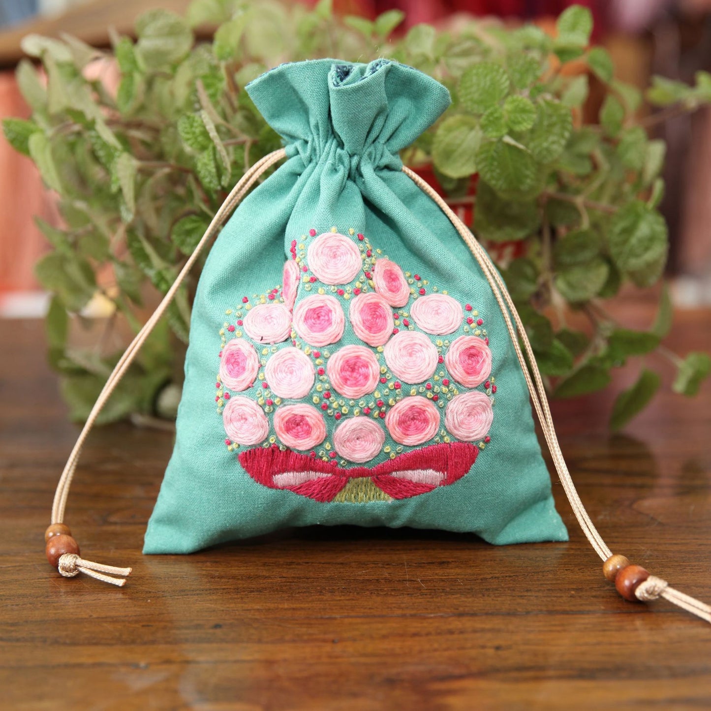 Kit de bordado de bolsa de almacenamiento hecho a mano DIY