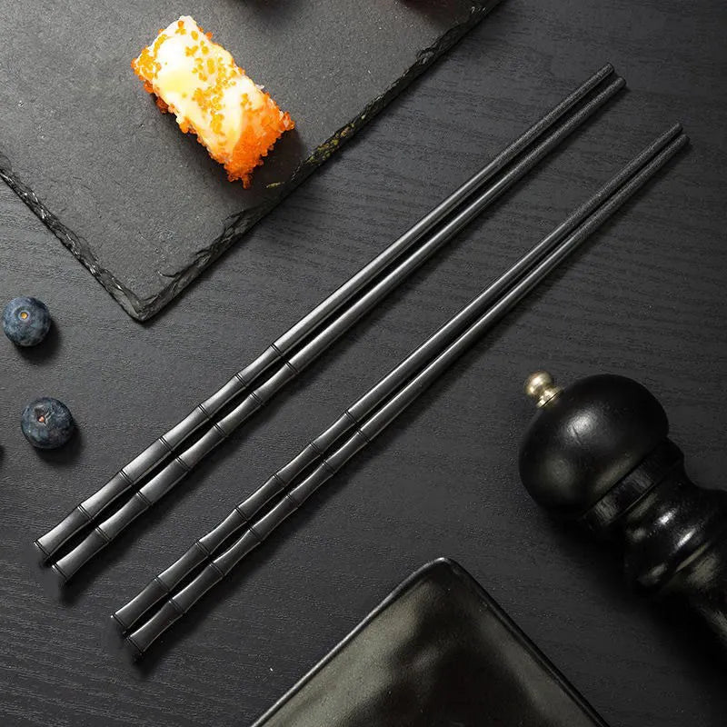 Palillos chinos antideslizantes reutilizables para sushi