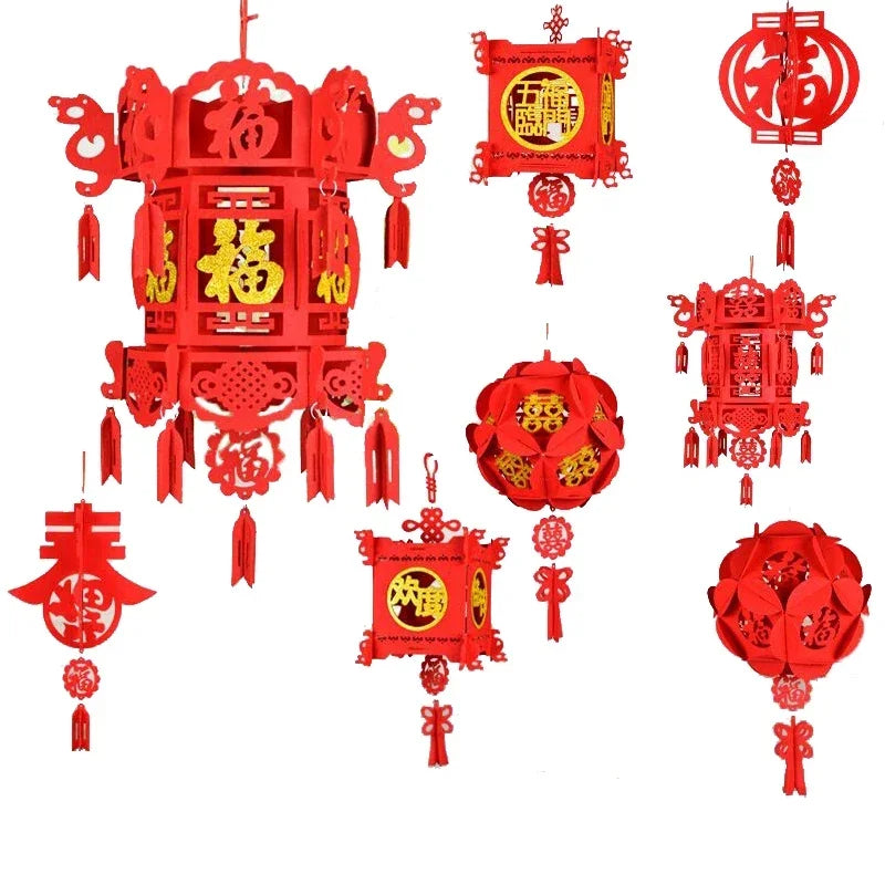 Chinese Good Fortune Red Lantern