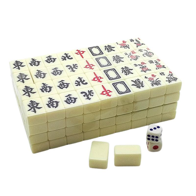 Juego de mahjong chino para reuniones familiares