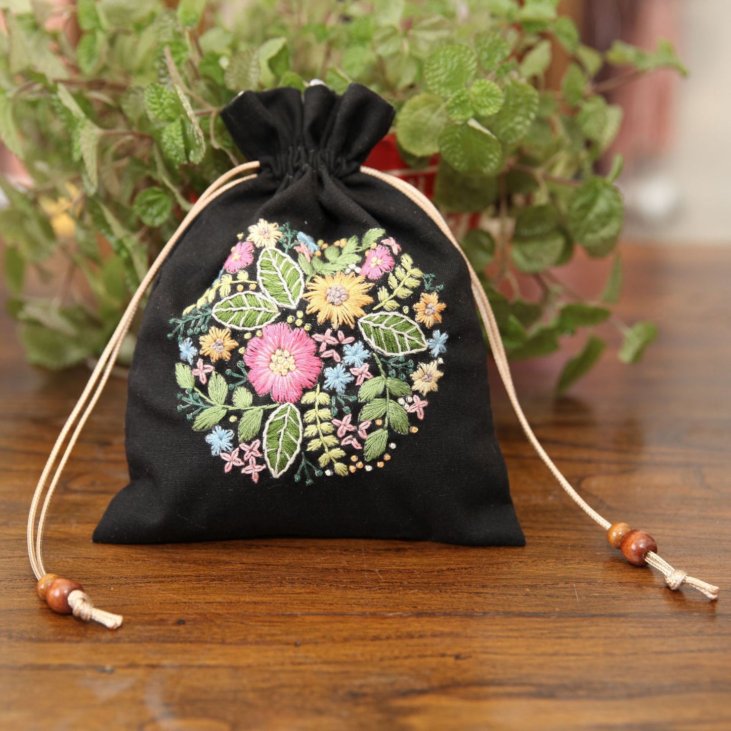 Kit de bordado de bolsa de almacenamiento hecho a mano DIY