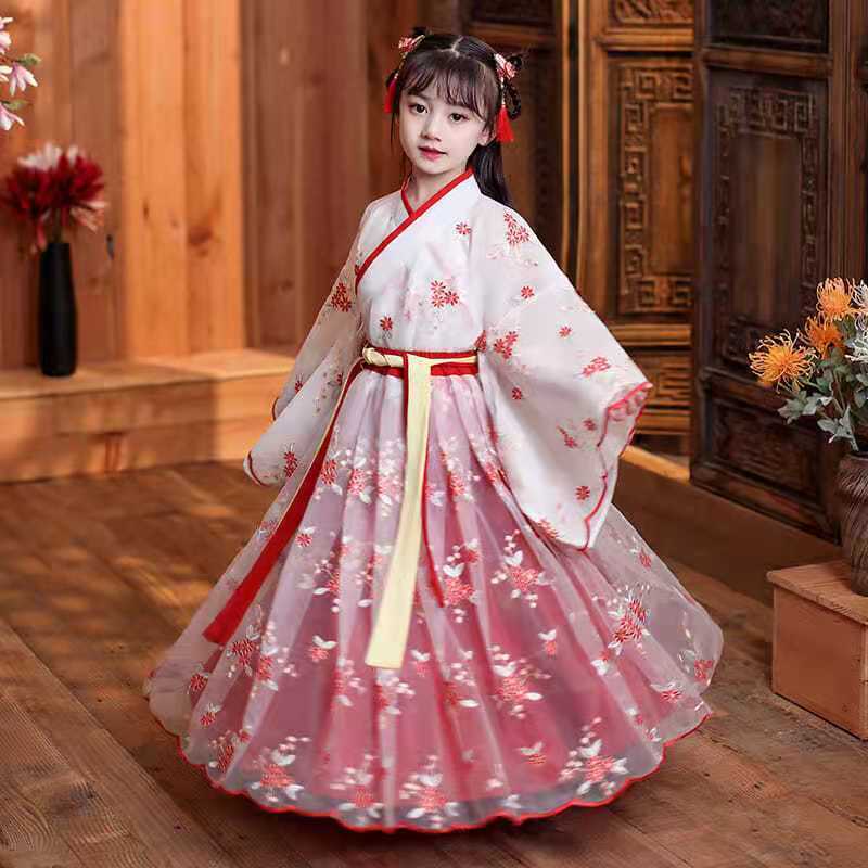 Cherry Blossom Hanfu for Girls