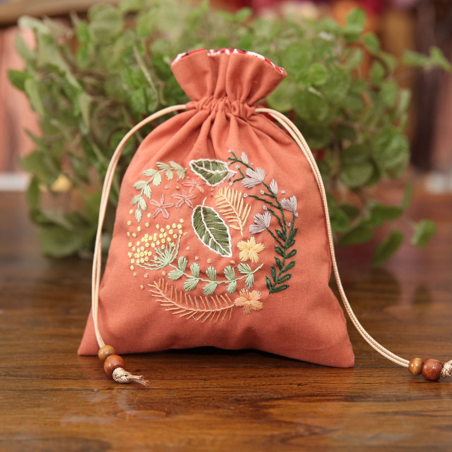 Kit de bordado de bolsa de almacenamiento hecho a mano DIY