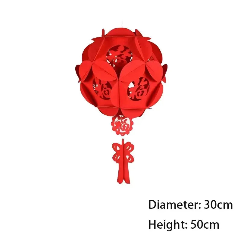 Chinese Good Fortune Red Lantern