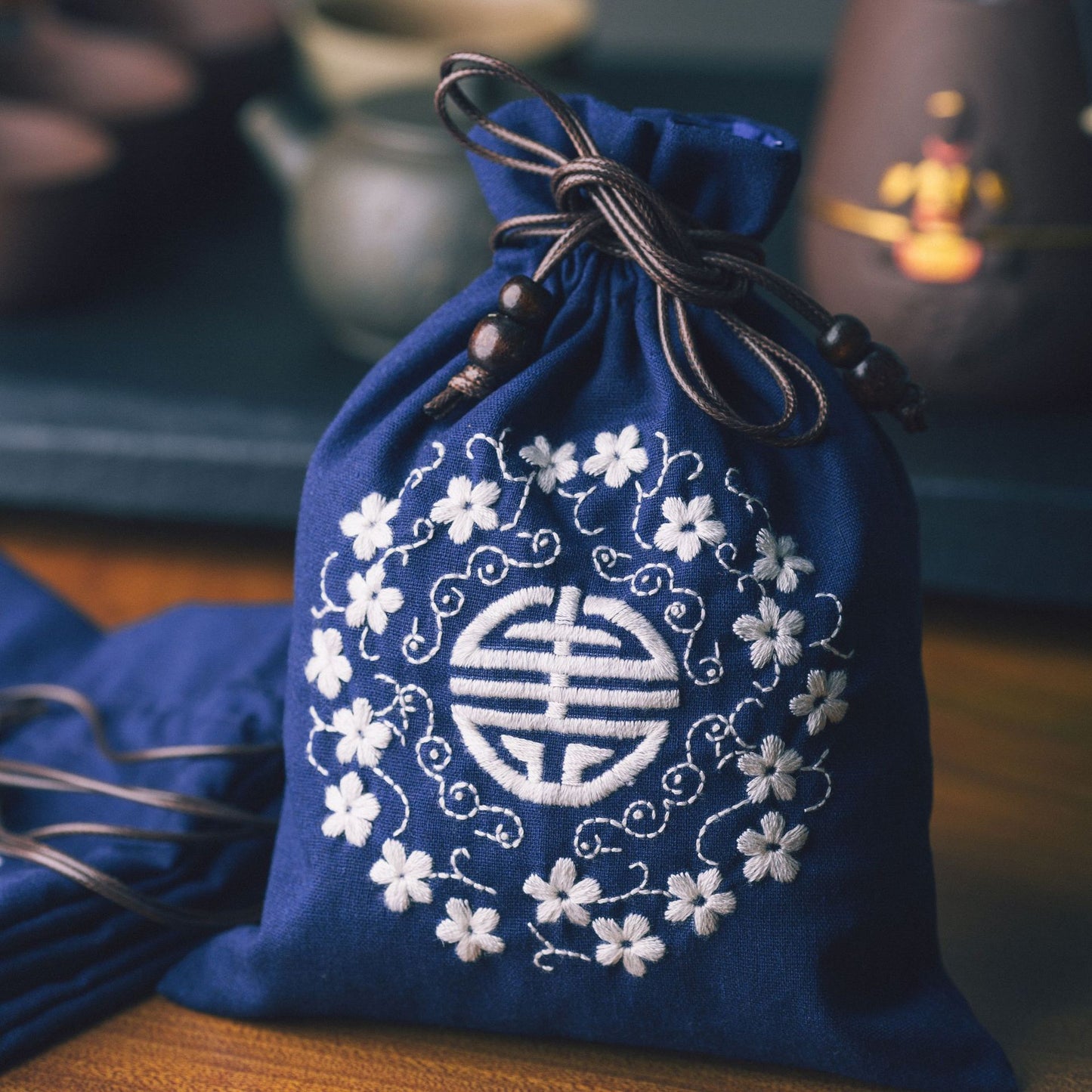 Kit de bordado de bolsa de almacenamiento hecho a mano DIY