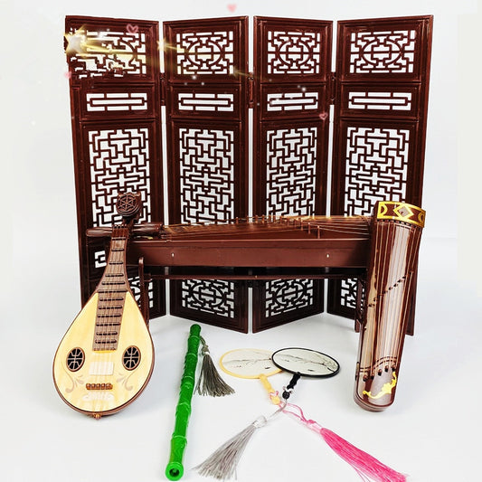 Regalo de juguete de instrumento musical de muñeca Bjd retro de estilo chino