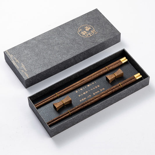 Premium Natural Red SandalWood Chinese Chopsticks Gift Box