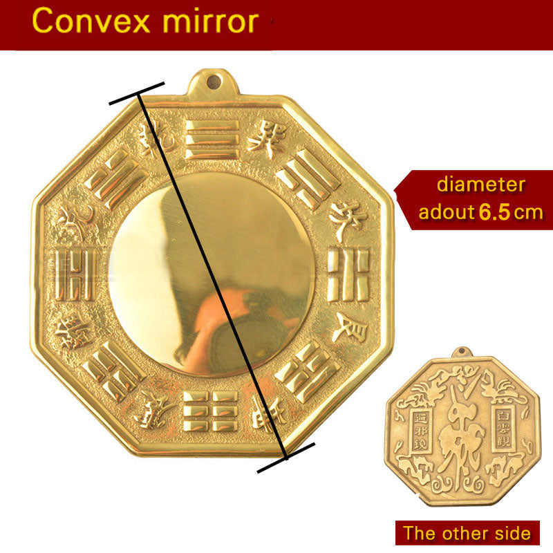 Espejo de cobre chino Feng Shui Bagua Yinyang
