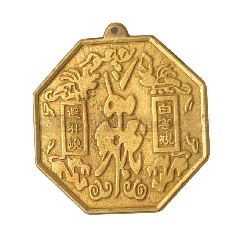 Espejo de cobre chino Feng Shui Bagua Yinyang