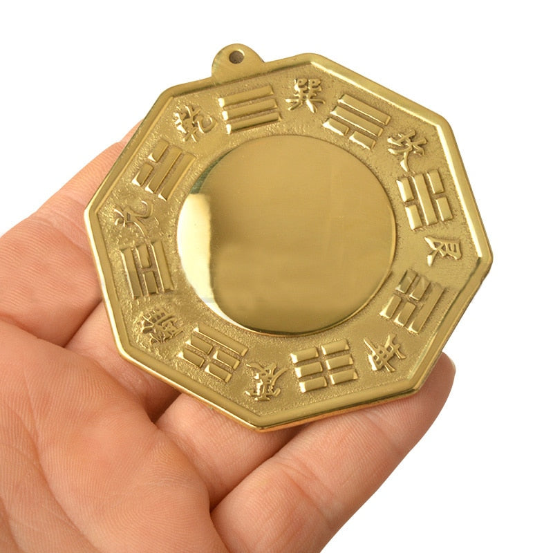 Espejo de cobre chino Feng Shui Bagua Yinyang