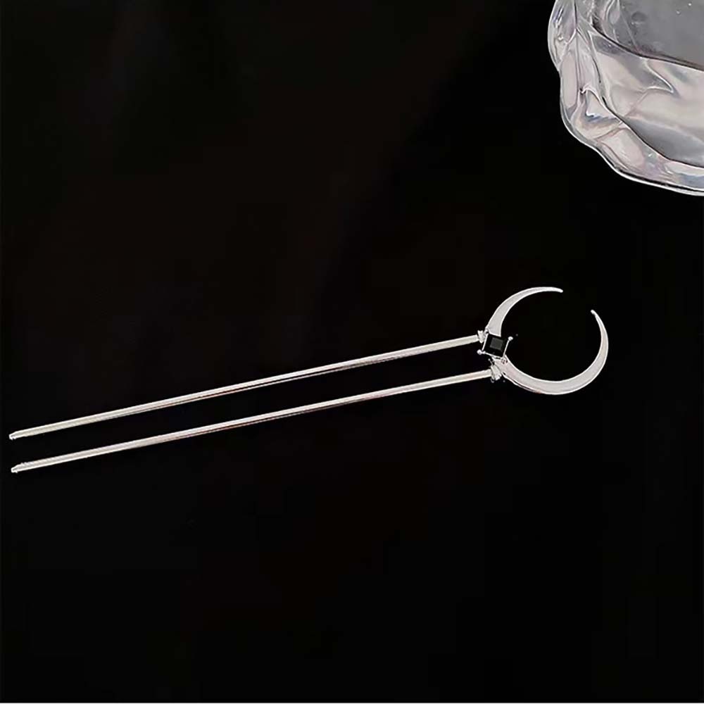 Women Crescent Hairpin Ancient Style U-Shape Hair Stick