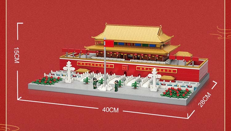 Micro bloques de construcción del antiguo palacio chino