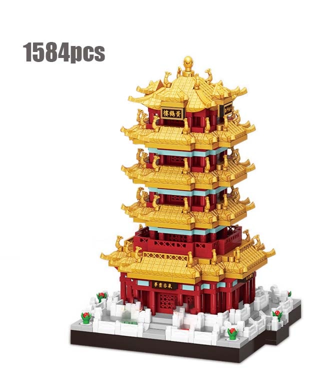 Micro bloques de construcción del antiguo palacio chino