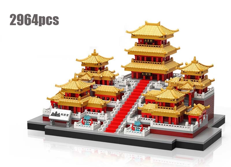 Micro bloques de construcción del antiguo palacio chino