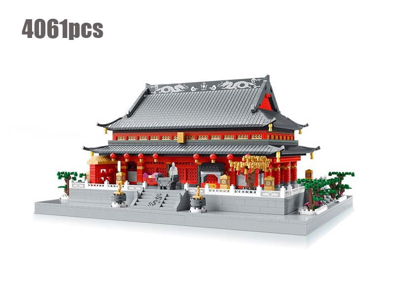 Micro bloques de construcción del antiguo palacio chino