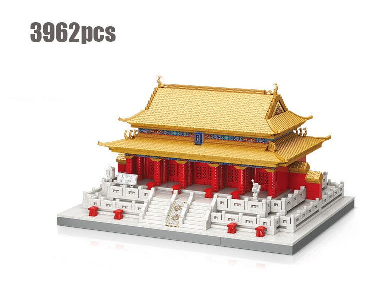 Micro bloques de construcción del antiguo palacio chino