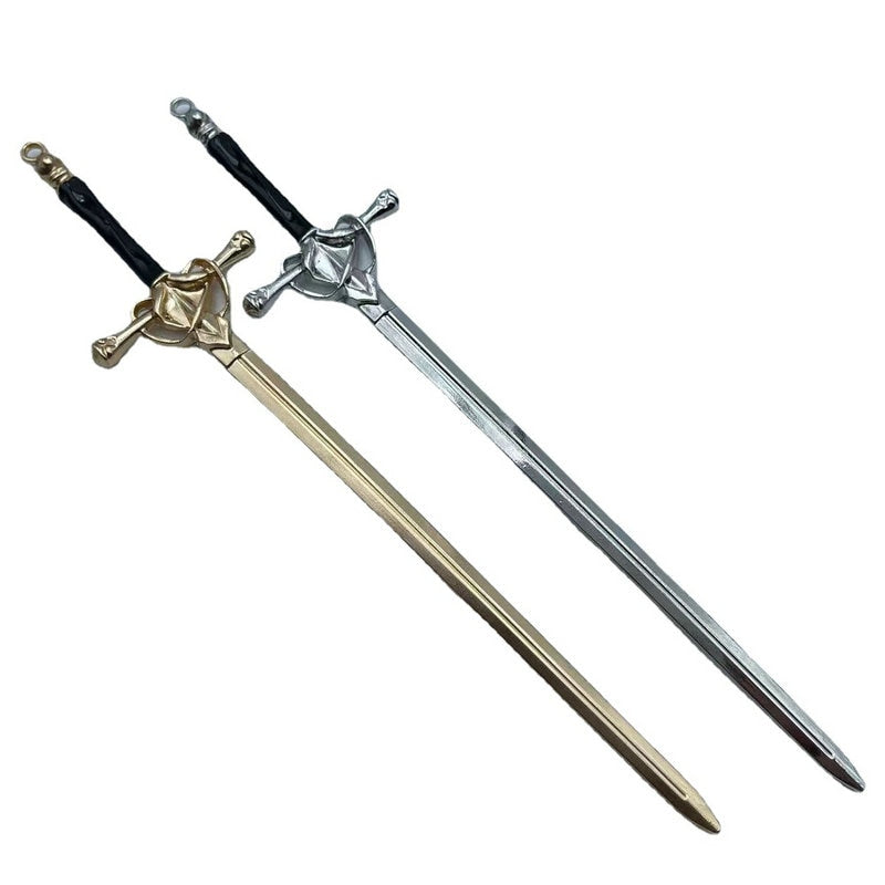 Metal Sword Hairpin Chinese Simple Hair Sticks for Women