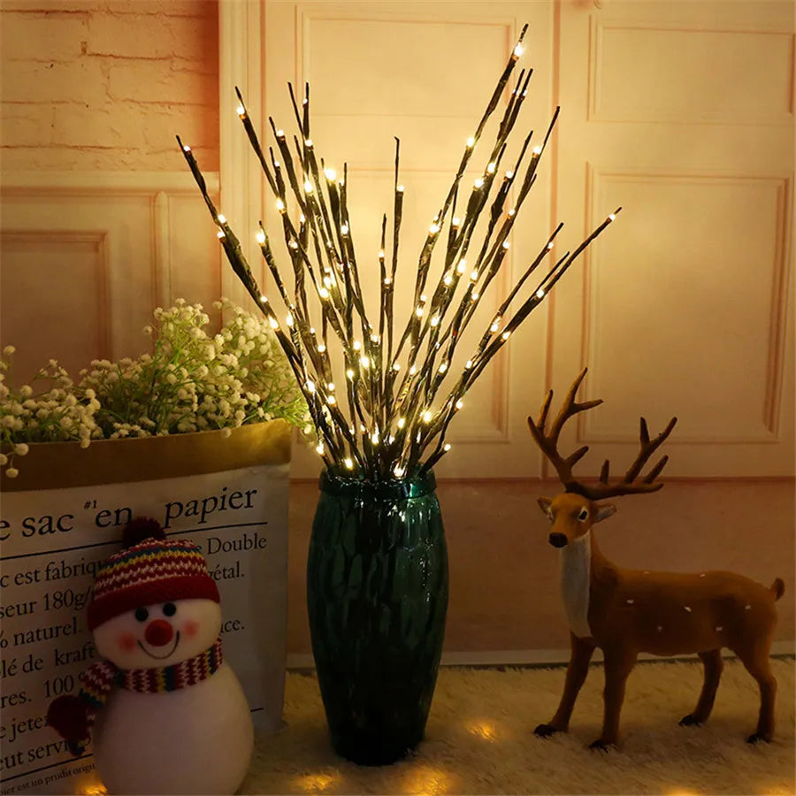 LED Branch Lights Christmas Wedding Party Decor Branch Lamp