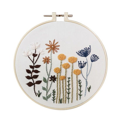 DIY Flowers Stamped Embroidery Starter Kit