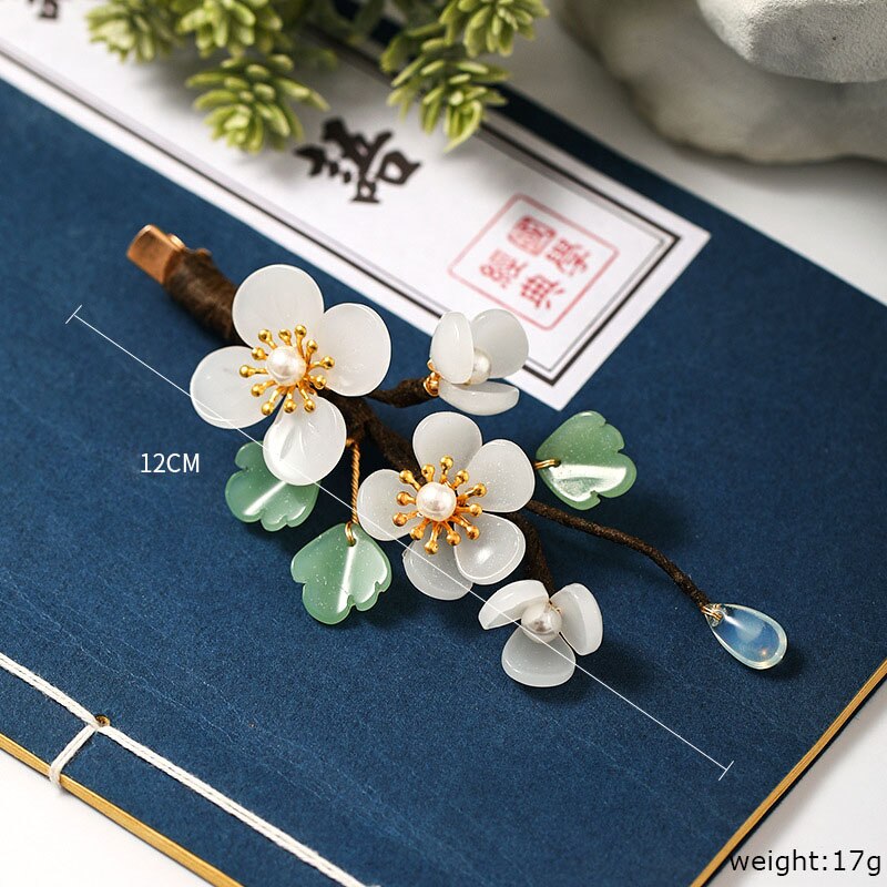 Flower Leaf Hanfu Dress Hairpins