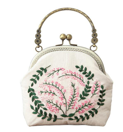 3D DIY Handmade Ribbon Embroidery Bag