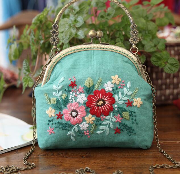 3D DIY Handmade Ribbon Embroidery Bag FUFORME Fuforme