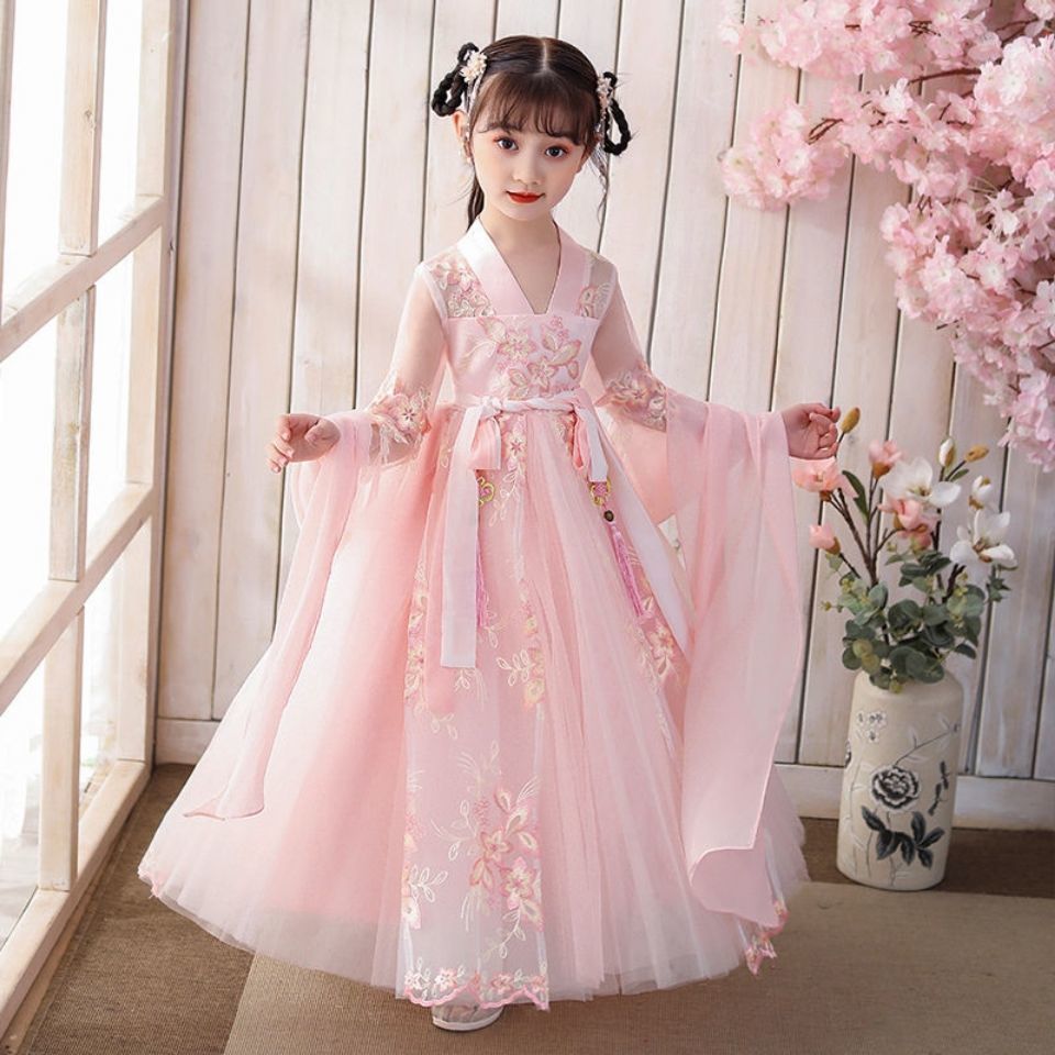 Cherry Blossom Hanfu for Girls