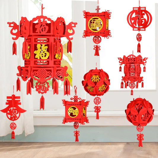Chinese Good Fortune Red Lantern