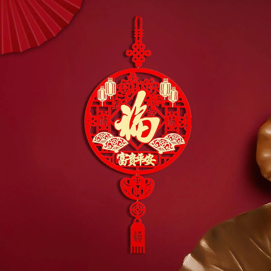 New Year Fu Pendant Housewarming Knot Decoration