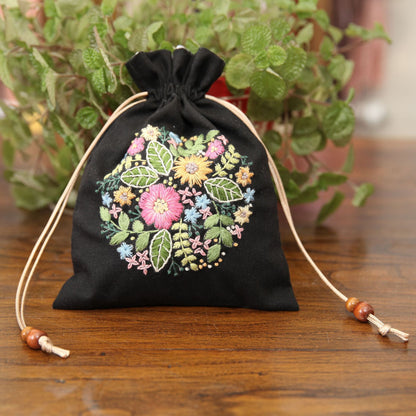 DIY Handmade Storage Bag Embroidery Kit
