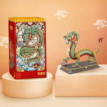 Chinese Dragon Mascot Mini Building Blocks