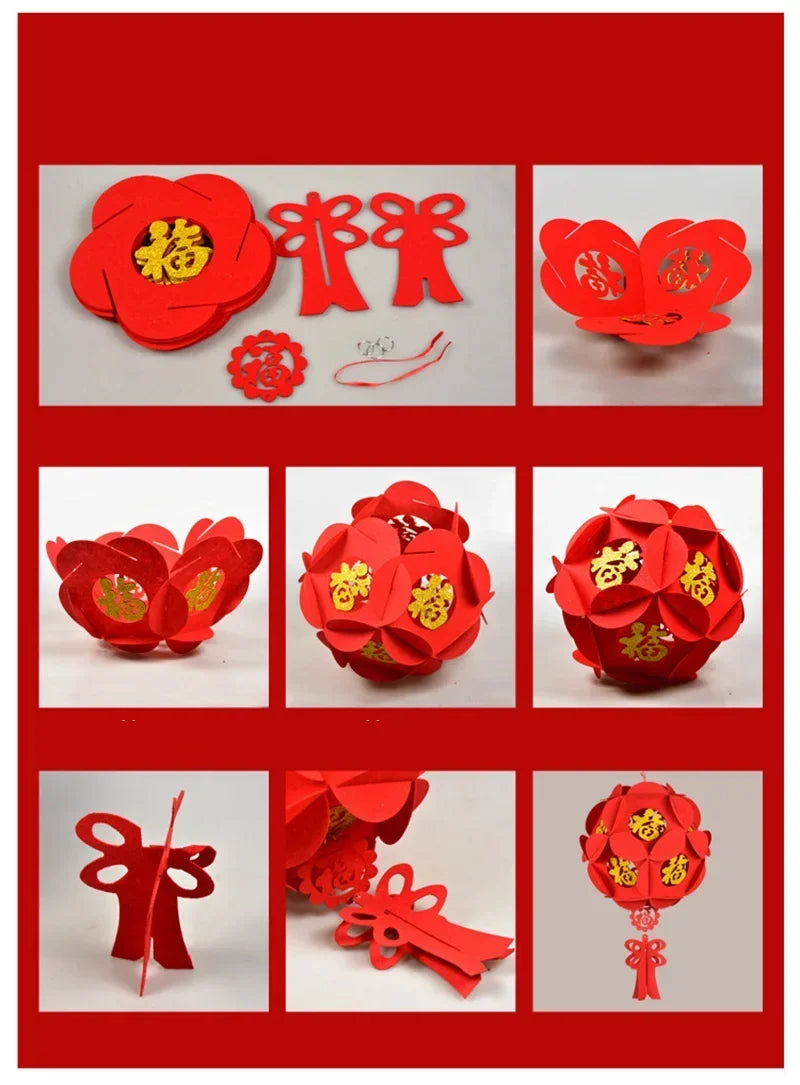 Chinese Good Fortune Red Lantern