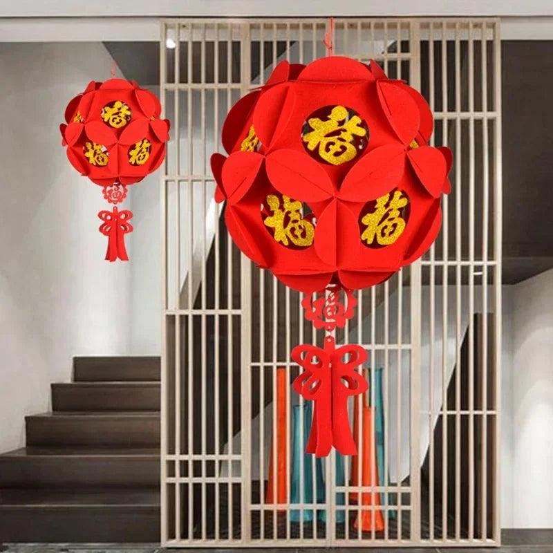 Chinese Good Fortune Red Lantern