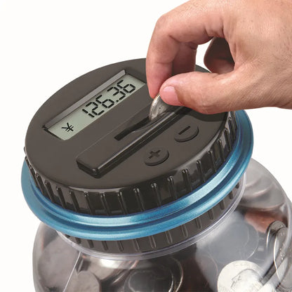 Digital Counting Money Jar Fits All Coins