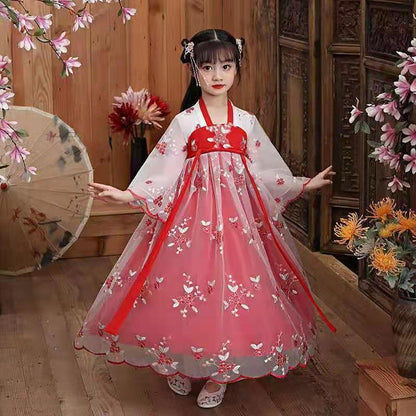 Cherry Blossom Hanfu for Girls