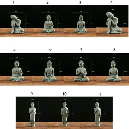 Green Sandstone Buddha Ornament