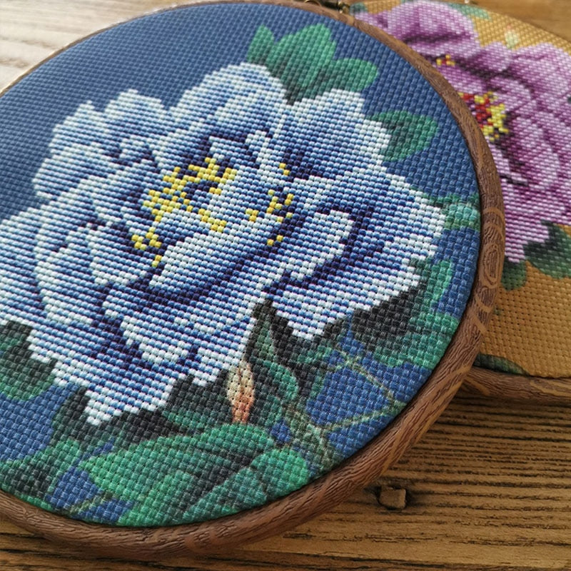 A Merry Pair - Cross Stitch Ornament Kit — The Blue Peony