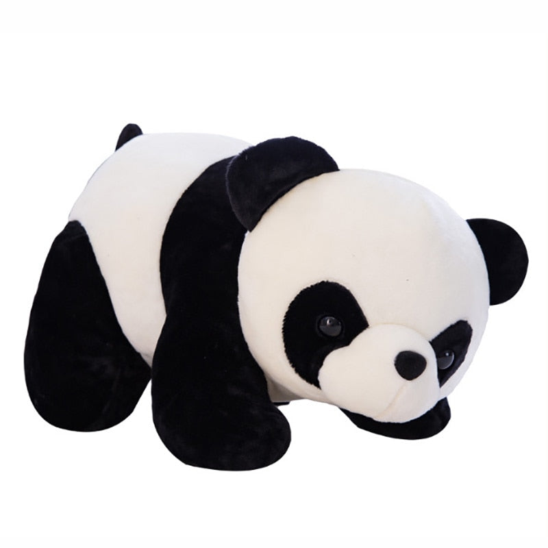 Cute Panda with Bamboo Plush Toy