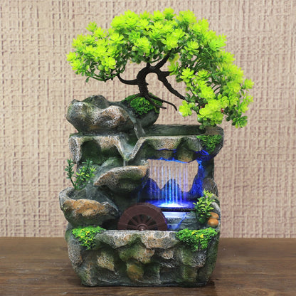 Resin Crafts Feng Shui Fountain Home Office Decor