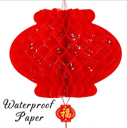 50 Pieces 6 Inch Traditional Chinese Red Paper Lantern